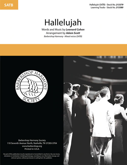 Hallelujah : SATB : Adam Scott : Sheet Music : 00334005