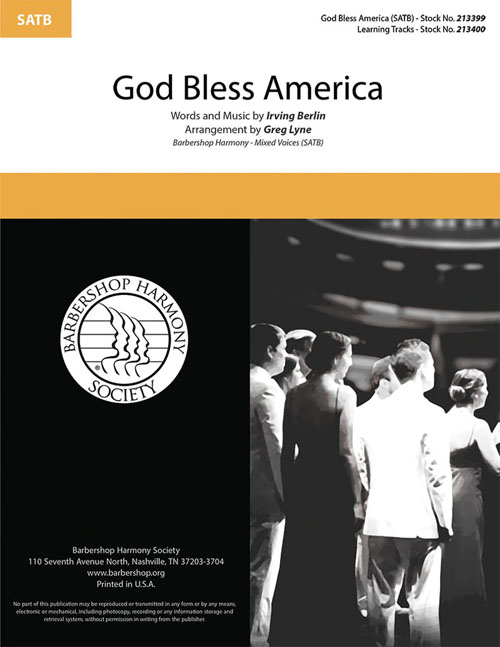 God Bless America : SATB : Greg Lyne : Sheet Music : 00361927