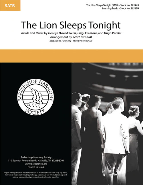 The Lion Sleeps Tonight : SATB : Scott Turnbull : Sheet Music : 00362266