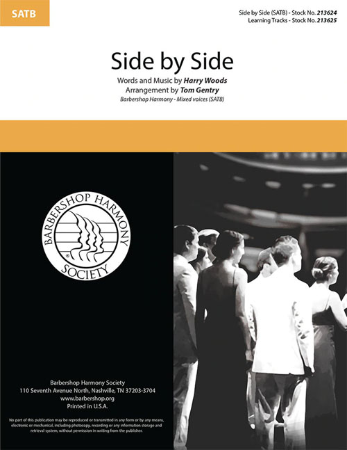 Side By Side : SATB : Tom Gentry : Sheet Music : 00362239