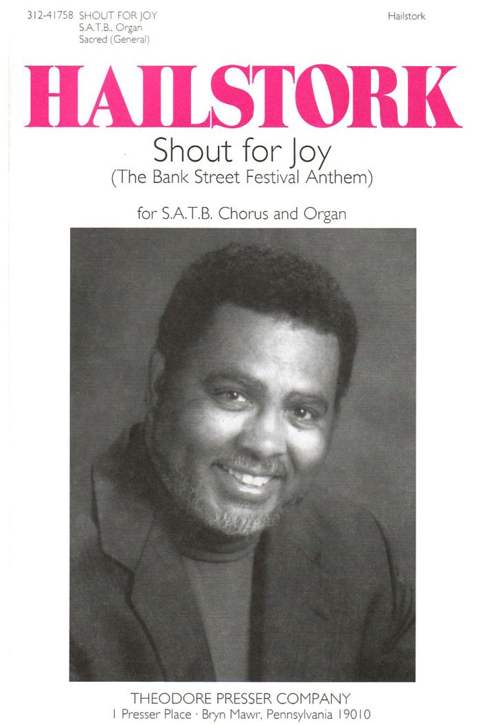 Shout for Joy : SATB : Adolphus Hailstork : Sheet Music : 312-41758