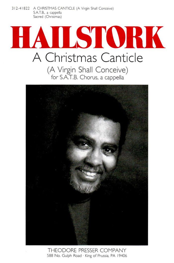 A Christmas Canticle : SATB : Adolphus Hailstork : Adolphus Hailstork : Sheet Music : 312-41822