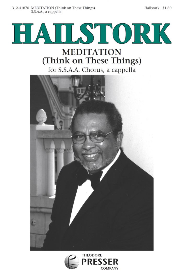 Meditation : SSAA : Adolphus Hailstork : Sheet Music : 312-41870