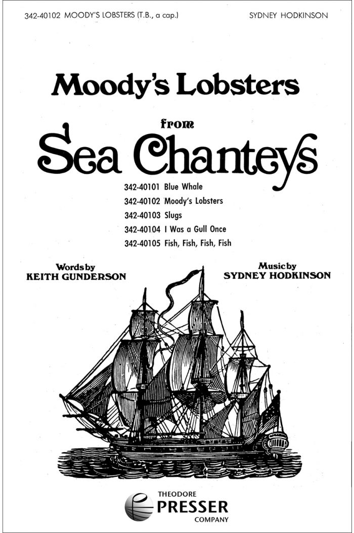 Moody's Lobsters : TB : Sydney Hodkinson : Sydney Hodkinson : Sheet Music : 342-40102