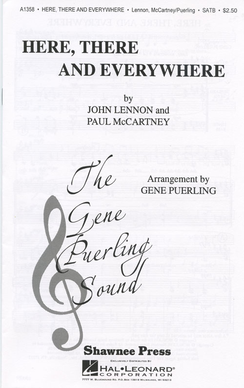 Here, There And Everywhere : SATB : Gene Puerling : The Singers Unlimited : Sheet Music : 35009231 : 747510029830