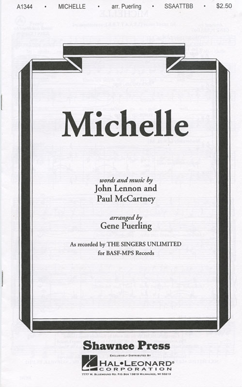 Michelle : SSAATTBB : Gene Puerling : John Lennon : The Singers Unlimited : 2 CDs : 35014204 : 747510003946