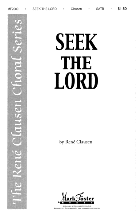 Seek the Lord : SATB Divisi :  :  : Sheet Music : 35019355 : 747510063162