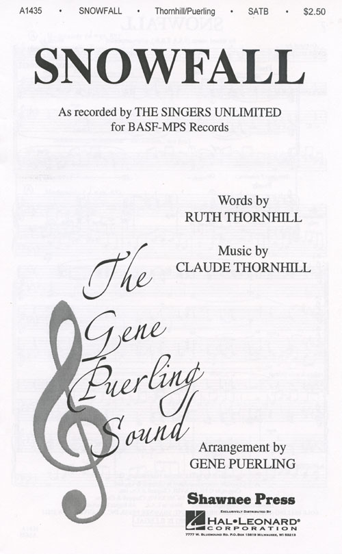 Snowfall : SSATBB : Gene Puerling : The Singers Unlimited : Sheet Music : 35020727 : 747510017875