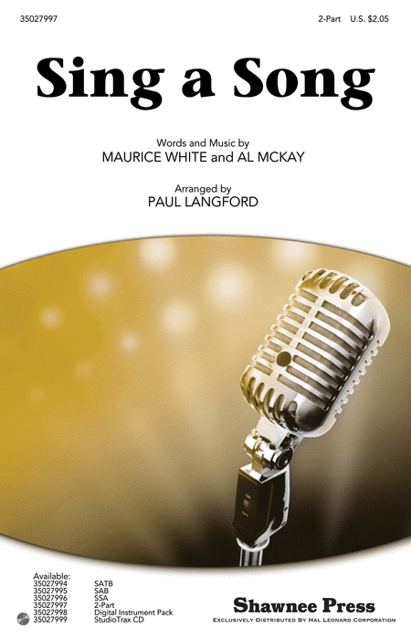 Sing a Song : 2-Part : Paul Langford : Maurice White : Earth, Wind & Fire : Sheet Music : 35027997 : 884088584139