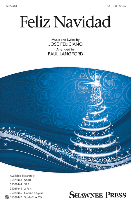Feliz Navidad : 2-Part : Paul Langford : Jose Feliciano : Jose Feliciano : Sheet Music : 35029445 : 884088961572 : 1480365467