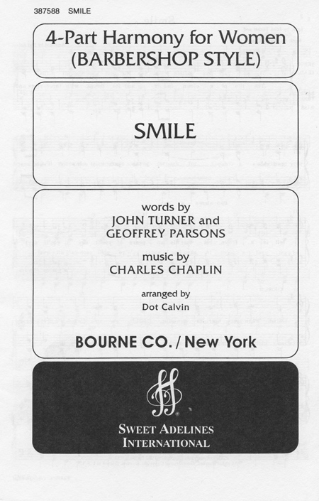 Smile : SSAA : Dot Calvin : Charles Chaplin : Songbook : 387588