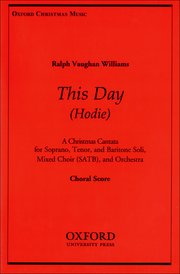 Ralph Vaughan Williams : Hodie (This Day) : SATB : Songbook : Ralph Vaughan Williams : 9780193870017 : 9780193870017