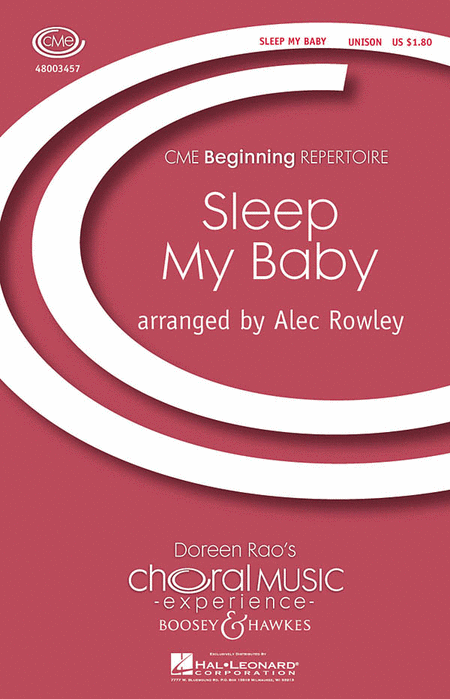 Sleep My Baby : Unison : Alec Rowley : Sheet Music : 48003457 : 073999255164