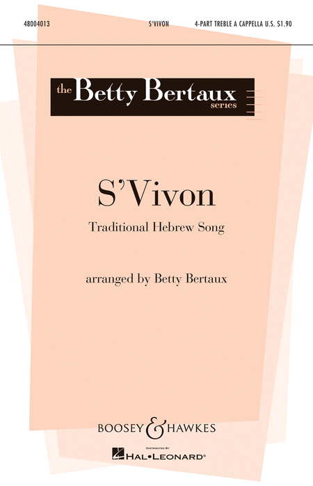 S'Vivon : SSAA : Betty Bertaux : Sheet Music : 48004013 : 073999832327