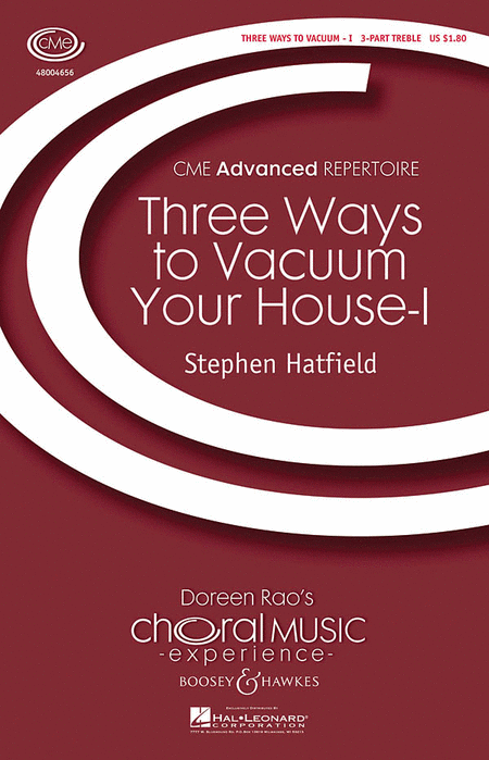 Three Ways To Vacuum Your House - Part I : SSA : Stephen Hatfield : Sheet Music : 48004656 : 073999735017