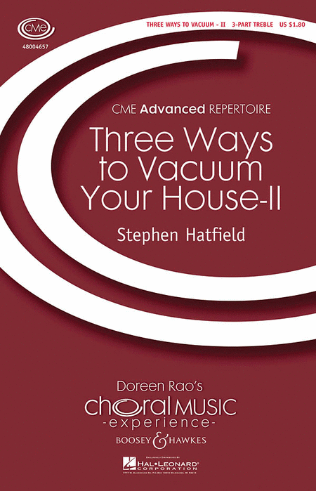 Three Ways To Vacuum Your House - Part II : SSA : Stephen Hatfield : Sheet Music : 48004657 : 073999339437