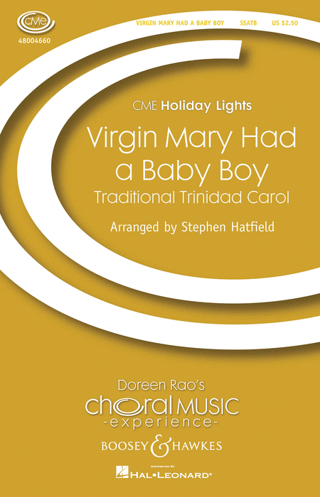 The Virgin Mary Had A Baby Boy : SSATB : Stephen Hatfield : Sheet Music : 48004660 : 073999196313