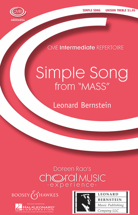 Simple Song : Unison : Leonard Bernstein : Leonard Bernstein : Sheet Music : 48004664 : 073999224627
