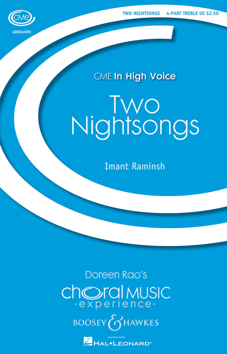 Two Nightsongs : SSAA : Imant Raminsh : Sheet Music : 48004690 : 073999586657