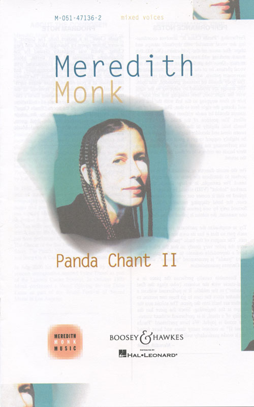 Panda Chant II : SATB : Meredith Monk : Sheet Music : 48004816 : 073999242317