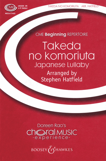 Takeda No Komoriuta : Unison : Stephen Hatfield : Sheet Music : 48005024 : 073999585520