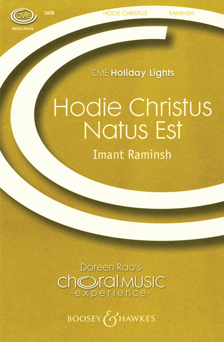 Hodie Christus natus est : SATB Divisi : Imant Raminsh : Imant Raminsh : Sheet Music : 48005123 : 073999051230