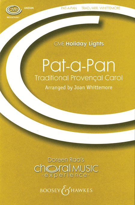 Pat-a-Pan : Unison : Joan Whittemore : Sheet Music : 48005162 : 073999529524