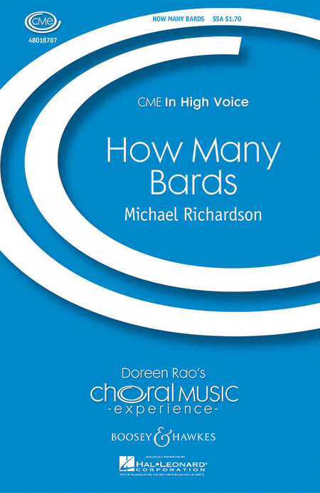 How Many Bards : SSA : Michael Richardson : Sheet Music : 48018787 : 073999936926