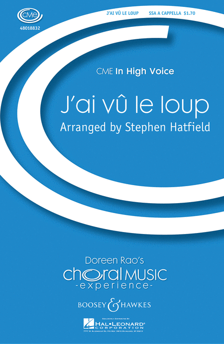 J'ai Cu Le Loup : SSA : Stephen Hatfield : Sheet Music : 48018832 : 073999539967
