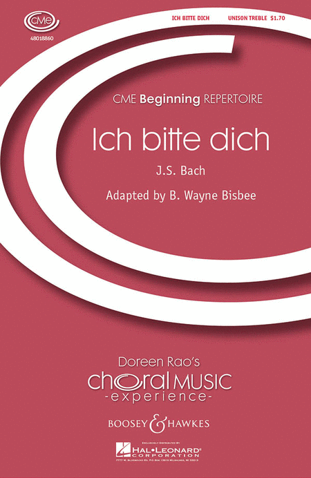 Ich Bitte Dich : Unison : B. Wayne Bisbee : Sheet Music : 48018860 : 073999562354