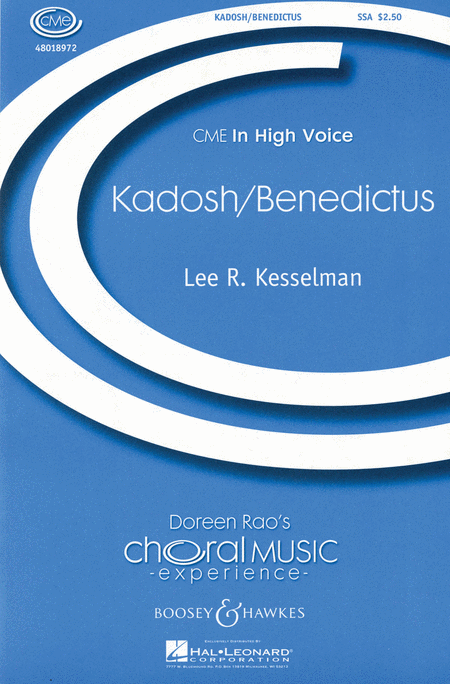 Kadosh/Benedictus : SSA : Lee Kesselman : Sheet Music : 48018972 : 073999639889