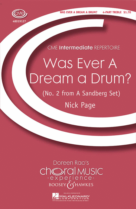Was Ever a Dream a Drum? : SSA : Nick Page : Nick Page : Sheet Music : 48019127 : 884088053338