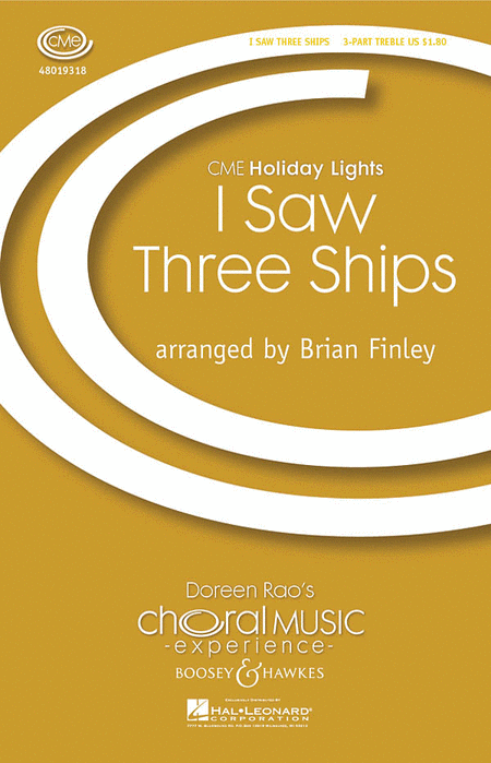 I Saw Three Ships : SSA : Brian Finley : Sheet Music : 48019318 : 884088110208
