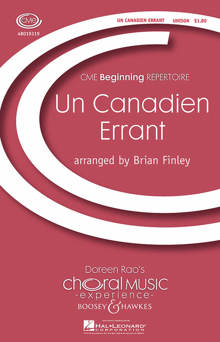 Un Canadien Errant : Unison : Brian Finley : Sheet Music : 48019319 : 884088110413