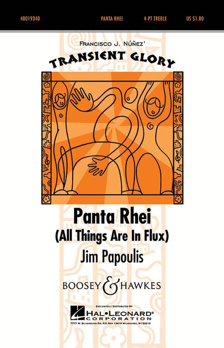 Panta Rhei (All Things Are in Flux) : SSAA : Jim Papoulis : Sheet Music : 48019340 : 884088113520