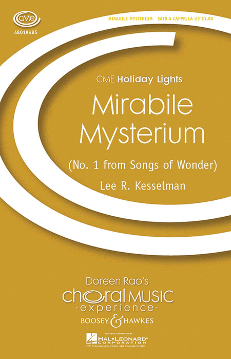 Mirabile Mysterium : SATB : Lee Kesselman : Sheet Music : 48019485 : 884088156848