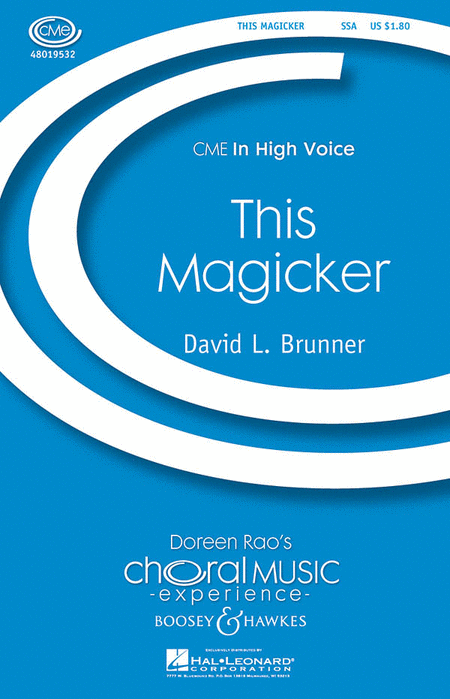 This Magicker : SSA : David L. Brunner : Sheet Music : 48019532 : 884088158019