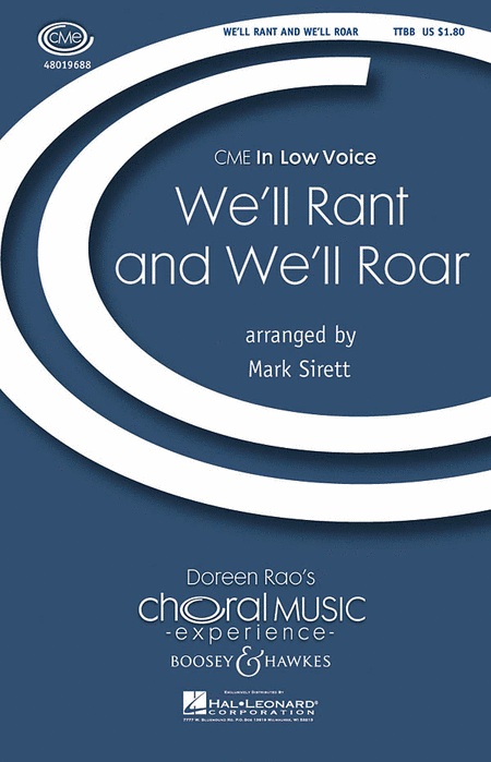 We'll Rant and We'll Roar : TTBB : Mark Sirett : Sheet Music : 48019688 : 884088208783