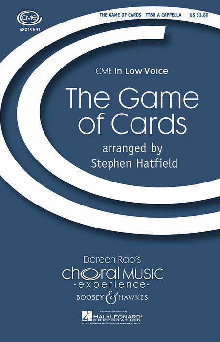 The Game of Cards : TTBB : Stephen Hatfield : Sheet Music : 48019691 : 884088208936