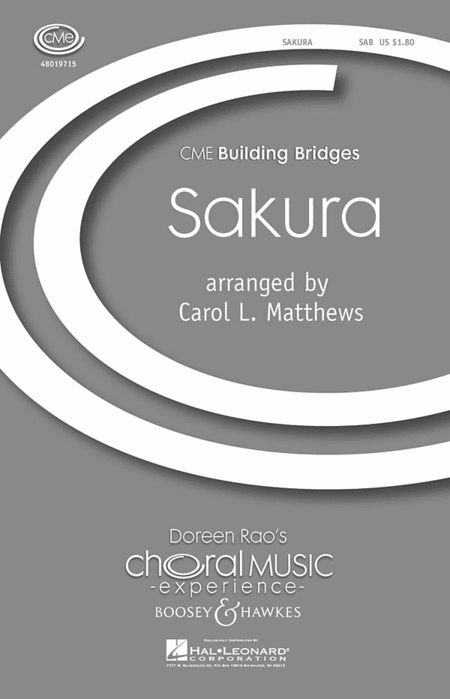 Sakura : SAB : Carol L. Matthews : Sheet Music : 48019715 : 884088216702