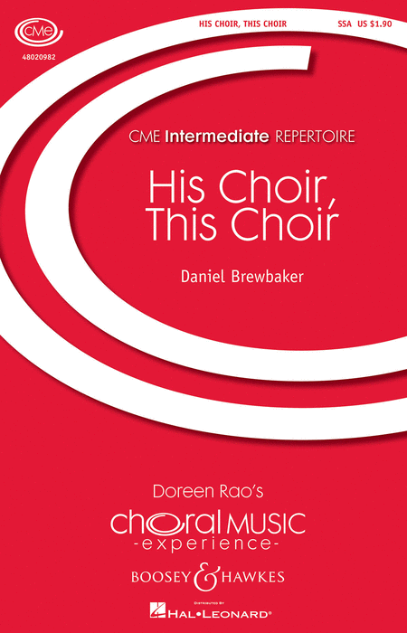 His Choir, This Choir : SSA : Daniel Brewbaker : Daniel Brewbaker : Sheet Music : 48020982 : 884088545598