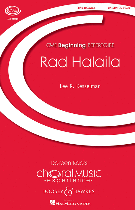 Rad Halaila : Unison : Lee R. Kesselan : Sheet Music : 48021019 : 884088560034