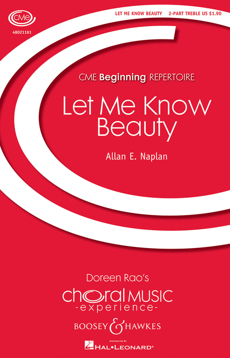 Let Me Know Beauty : SA : Allan E. Naplan : Sheet Music : 48021161 : 884088606299