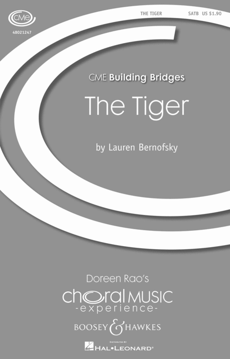 The Tiger : SATB : Lauren Bernofsky : Sheet Music : 48021247 : 884088649814