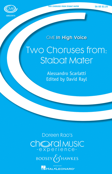 Two Choruses from Stabat Mater : SA : David Rayl : Sheet Music : 48022974 : 884088948368