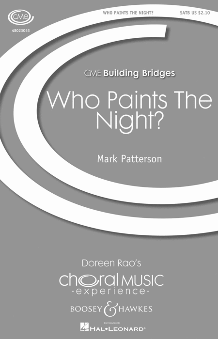 Who Paints the Night? : SATB : Mark Paterson : Sheet Music : 48023053 : 884088960742