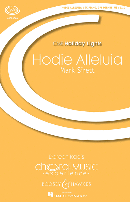 Hodie Alleluia : SSA : Mark Sirett : Mark Sirett : Sheet Music : 48023064 : 884088963514