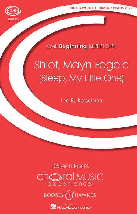 Shlof, Mayn Fegele : Unison : Lee Kesselman : Sheet Music : 48023153 : 884088994624