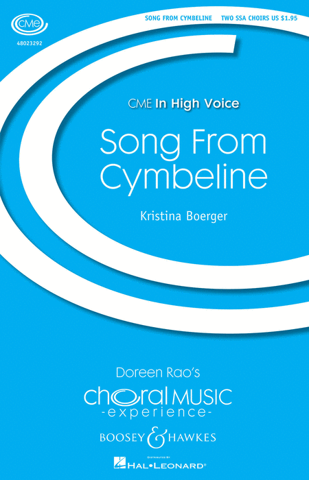 Song from Cymbeline : SSAA : Kristina Boerger : Sheet Music : 48023292 : 888680027223