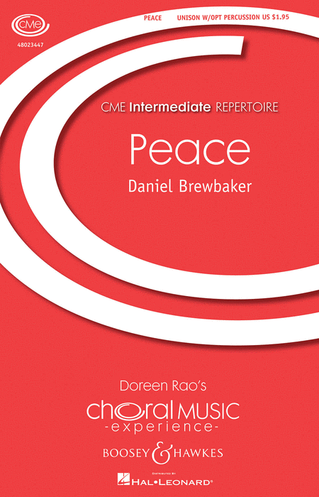 Peace : Unison : Daniel Brewbaker : Daniel Brewbaker : Sheet Music : 48023447 : 888680049386